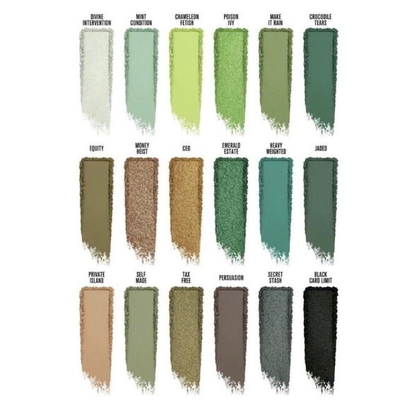 New Jeffree Star Blood Money Palette 18 Green Gold Blue Eye Shadow New‎ rare - Picture 2 of 8